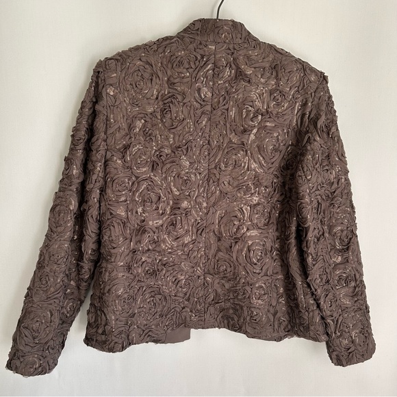 Chico’s ~Rose Sequin Jacket in Texas Taupe - Picture 5 of 9